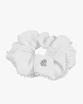 Pearl Scrunch Set Visor - White