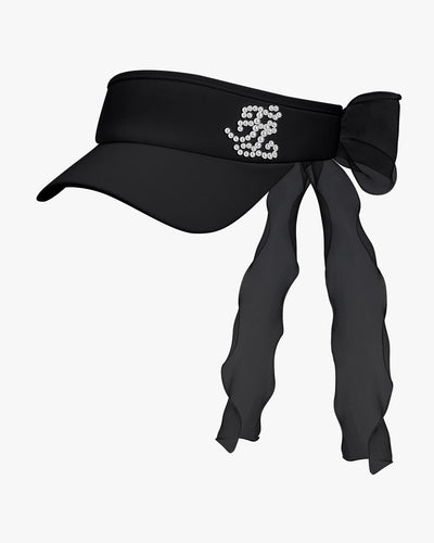 Pearl logo detachable ribbon visor - Black