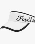 Side logo embroidered visor - White