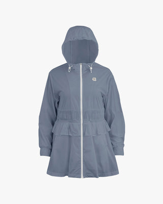 Double Layer Hoodied Mid Jumper - Grey