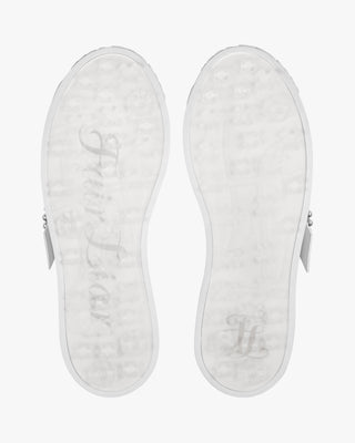 Pearl Buckle Loafer (White)