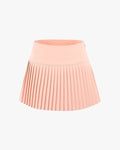 Fair Liar Signature Flare Pleated Skirt- Coral