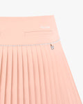 Fair Liar Signature Flare Pleated Skirt- Coral