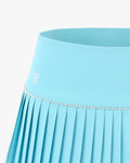 Fair Liar Signature Flare Pleated Skirt- Turquoise