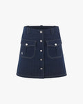 A-Line Denim Skirt - Denim