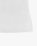 Lace Collar Sleeveless Knit - White
