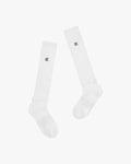 Ribbon Knee Socks - White