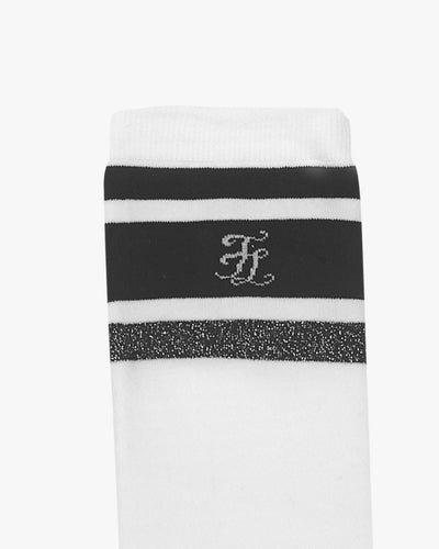 Jacquard Knee Socks - Black