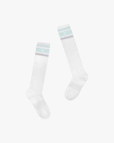 Jacquard Knee Socks - Mint