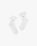 Frill Ankle Socks - White