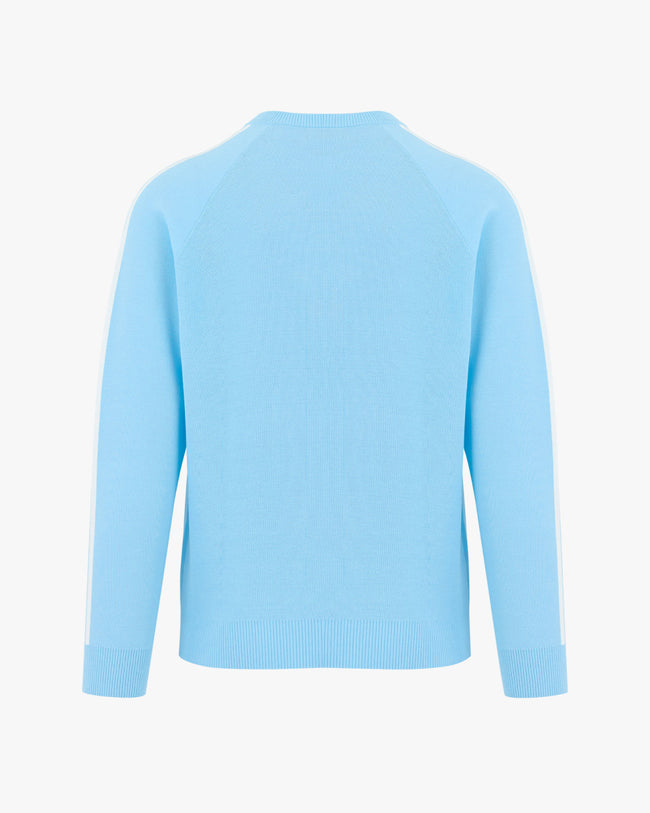 Men's Waffle Sweater - Turquoise