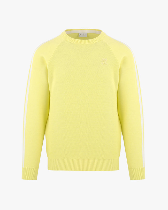 Men's Waffle Sweater - Yellow