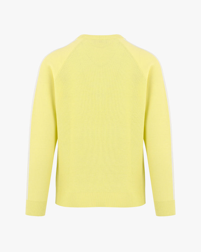 Men's Waffle Sweater - Yellow