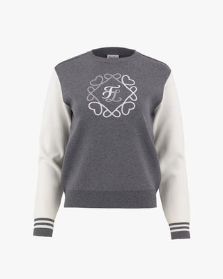 Heart Fair Liar Symbol Knit - Grey