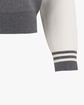 Heart Fair Liar Symbol Knit - Grey