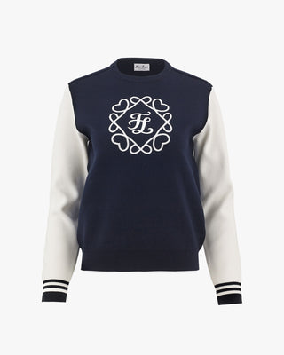 Heart Fair Liar Symbol Knit (Navy)