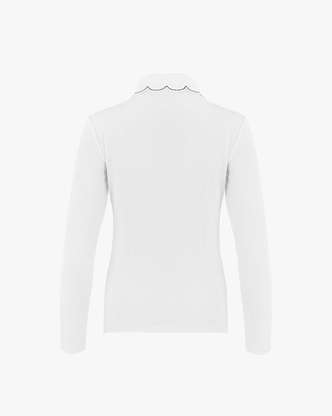 Wave Collar T-shirt - White
