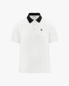 Men's Jacquard short -sleeved T -shirt - White