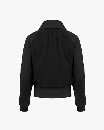 Memory Half Zip Up Pullover - Black