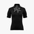 Gingham Scarf Set T-Shirt - Black
