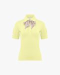 Gingham Scarf Set T-Shirt - Lemon