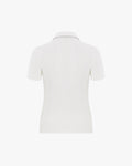 Stan Collar Logo Embroidered T-shirt - White