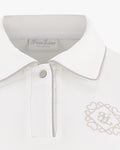 Stan Collar Logo Embroidered T-shirt - White