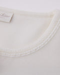 pearl ribbon jacket cardigan - White