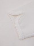 pearl ribbon jacket cardigan - White