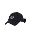 Tweed beaded emblem point cap - Black