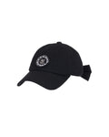 Tweed beaded emblem point cap - Black