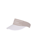 logo embroidered visor - Beige