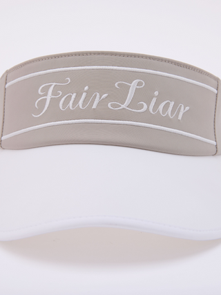 Logo Embroidered Visor - Beige