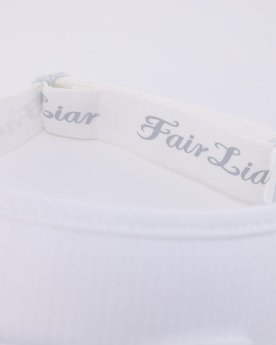 front ribbon visor - White