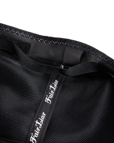 Crystal embellished ribbon bucket hat - Black