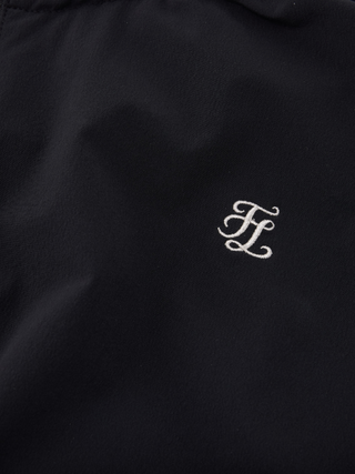 Ruffle Hem Zip-Up Jumper - Black