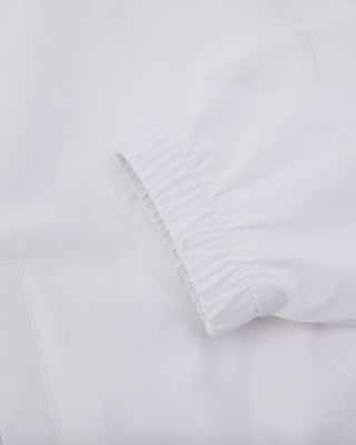 Ruffle Hem Zip-Up Jumper - White