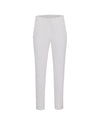 Back band straight fit pants - White