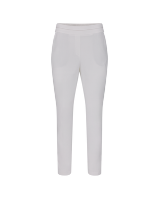High Waist Stretch Bootcut Pants - White