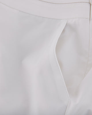 High Waist Stretch Bootcut Pants - White