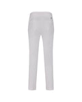 High waist stretch bootcut pants - White