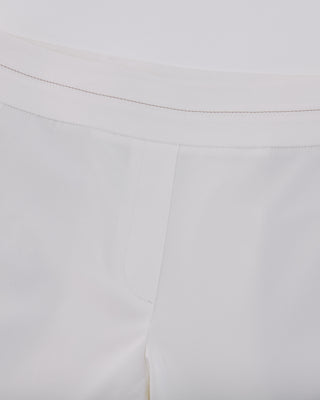 High Waist Stretch Bootcut Pants - White