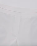 High waist stretch bootcut pants - White