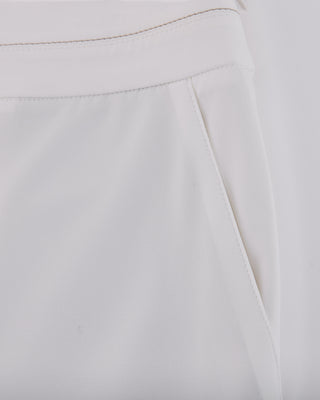 High Waist Stretch Bootcut Pants - White