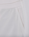 High waist stretch bootcut pants - White