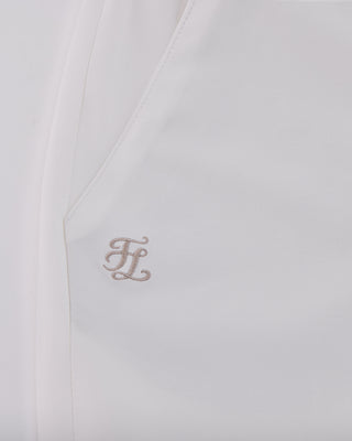 High Waist Stretch Bootcut Pants - White