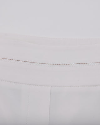 High Waist Stretch Bootcut Pants - White