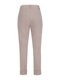 Pintuck turn-up pants - Beige