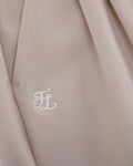 Pintuck turn-up pants - Beige