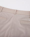 Pintuck turn-up pants - Beige